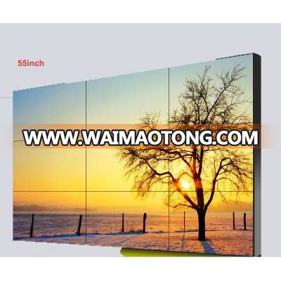 55 Inch 2x2 super narrow frame digital board advertising equipment video wall multi language operating